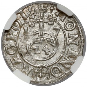 Zikmund III Vasa, půlkrejcar Bydgoszcz 1617 - raženo