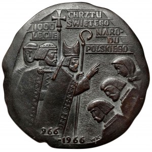 Medaille, 1000-jähriges Jubiläum des polnischen Staates 1966 - groß