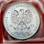 200 złotych 1982 Jan Paweł II - stempel zwykły - z etui