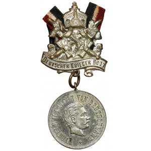 Nemecko, Wilhelm II, medaila - Krieger Verein auf den Hütten