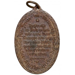 Deutschland, Drittes Reich, Medaille - Blank die Wehr, Rein die Ehr 1921-1934
