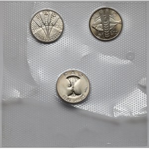 CuNi sample 10 gold 1971 FAO - in blister pack (3pcs)