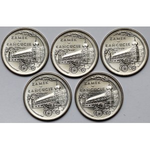 20.000 złotych 1993 Zamek w Łańcucie, zestaw (5szt)