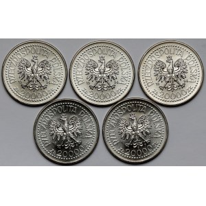 20.000 złotych 1994 Mennica Państwowa, zestaw (5szt)