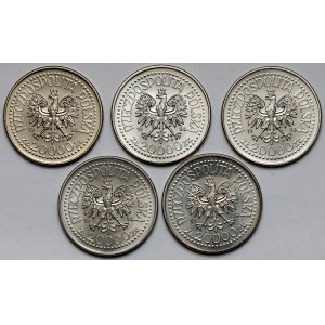 20.000 złotych 1994 Zygmunt I Stary, zestaw (5szt)