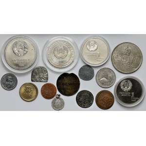 Russia and Poland coins + forgeries (15pcs)