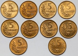 5 pennies 1949 B - mint (10pcs)