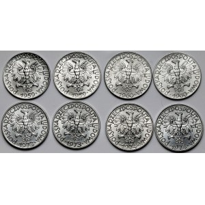 Rybak 5 złotych 1959-1973 - mennicze (8szt)