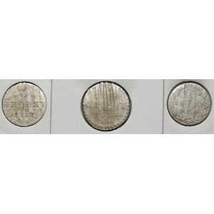 Herzogtum Warschau und Königreich, 5 und 10 Groszy 1812-1820 (3Stk)