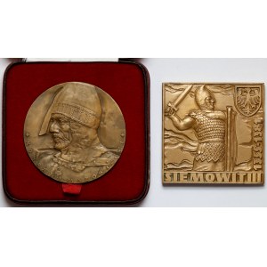 Medaillen von Konrad I. Mazowiecki und Siemowit III. (2 St.)