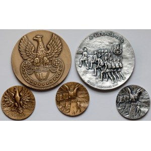Medaillen, Jozef Pilsudski (5 Stück)