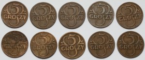 5 groszy 1931 (10szt)