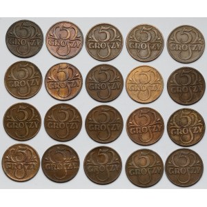 5 groszy 1935-1936 (20szt)