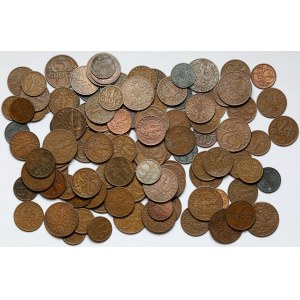 1-5 pennies 1936-1939, set (109pcs)