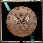 Medaille, Für Arbeit und Verdienst 1926 - 3. Klasse (Bronze) - in einem Übermittlungskasten
