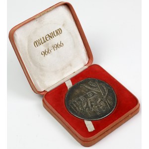 Strieborná medaila, Milénium krstu Poľska 1966 (Gosławski)