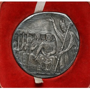 SILBERNE Medaille, Millennium der Taufe Polens 1966 (Gosławski)