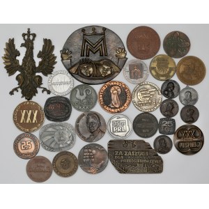 Médailles, plaques et moulages (29pc)