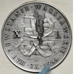 SILVER Medal, 40th Anniversary of the Warsaw Uprising 1984