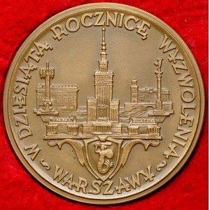 Medal, 10. rocznica wyzwolenia Warszawy 1955