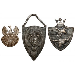 Odznak NKN, legionársky orol a Ryngraf - 7. legionársky zjazd, sada (3 ks)