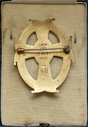 Odznaka NKN Zasłudze Samarytańskiej 1916 - numerowana [48]