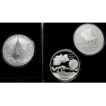 Maďarsko, Sada 2 stříbrných mincí a medaile (3ks)