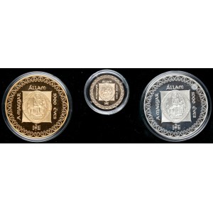 Maďarsko, Sada 3 medailí - 2x stříbrná a ZLATÁ (3ks)