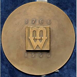 Medal, 200 years of the Warsaw Mint 1766-1966