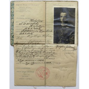 Služební průkaz kapitána Władysława Nawrockého 1922