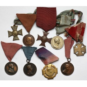 Austria-Hungary - set of medals and decorations(9pcs)