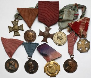 Austria-Hungary - set of medals and decorations(9pcs)