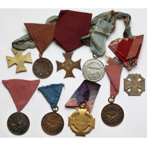 Austria-Hungary - set of medals and decorations(9pcs)