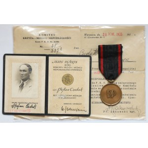 Second Republic, Independence Medal - with award document and ID card