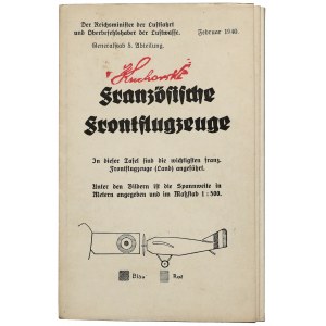 Germany, Third Reich, Instructions for German pilots to recognize French aircraft