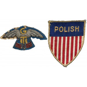PSZnZ, polské strážní jednotky a odznak POLSKO (2ks)