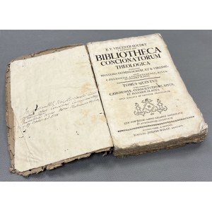 Bibliotheca Concionatorum Theologica, R.P. Vincentii Houdry, 1764.