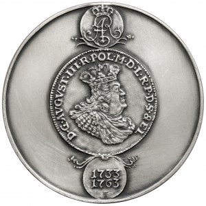 Medal SREBRO, seria królewska - August III Sas