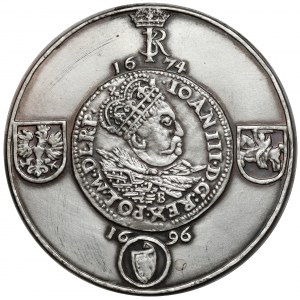 SILBERNE Medaille, Königliche Serie - John III Sobieski