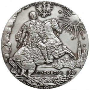 SILBERNE Medaille, Königliche Serie - John III Sobieski