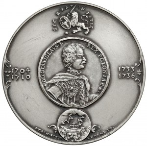 SILBERNE Medaille, königliche Serie - Stanislaw Leszczynski