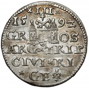 Zikmund III Vasa, Trojka Riga 1592