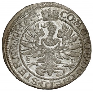 Śląsk, Sylwiusz Fryderyk, 6 krajcarów 1674 SP, Oleśnica