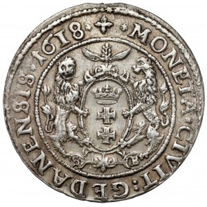 Sigismund III Vasa, Ort Gdansk 1618 - cross
