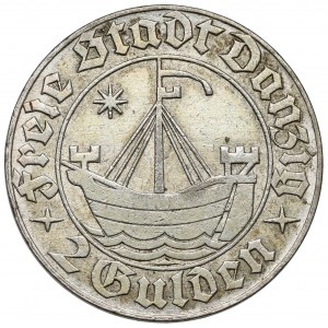 Gdansk, 2 guilders 1932 - rare