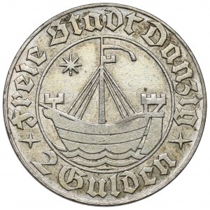 Gdaňsk, 2 guldenů 1932 - vzácné