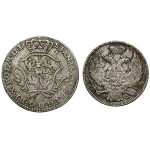 Poniatowski und Zabory (2Stück) - Halb Gold 1767 und 1 Gold 1836