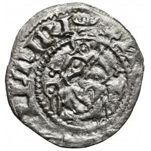 Kasimir III. der Große, Halbpfennig (Quarto) Krakau - Typ VII