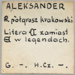 Aleksander Jagiellończyk, Półgrosz Kraków - błąd E bez belki