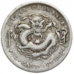 China, Kirin 5 cents ND (1898) - inverted S